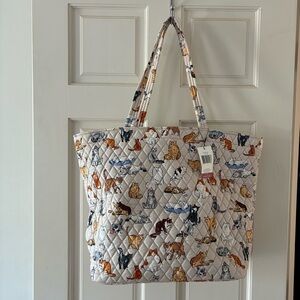 Vera Bradley Grand Tote A Cat’s Life NWT